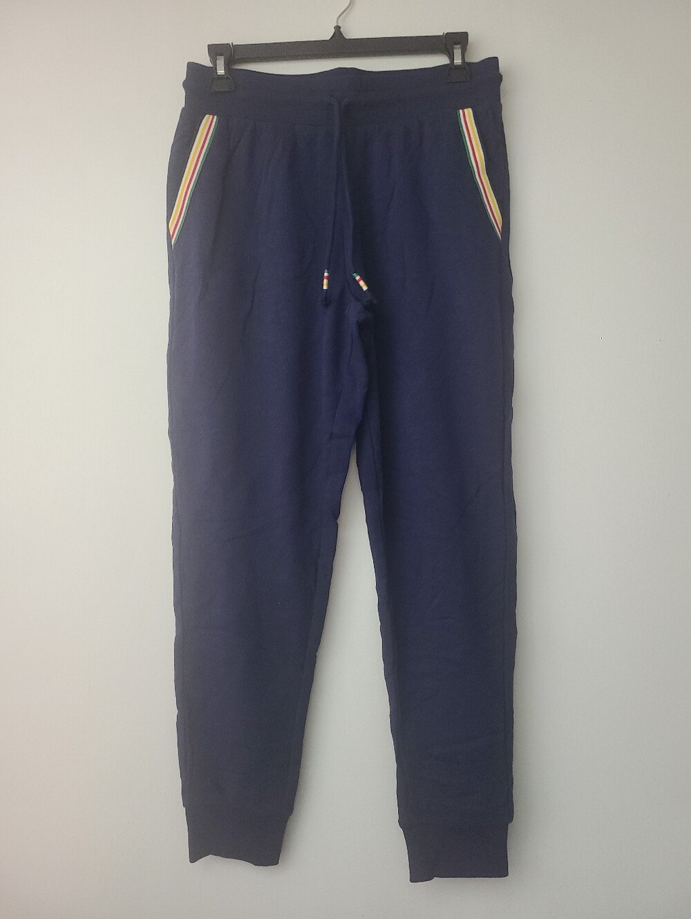 Hudson's Bay Company Stripes Navy Cotton Joggers Womens Size Small